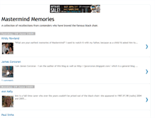 Tablet Screenshot of mastermindmemories.blogspot.com