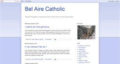 Desktop Screenshot of belairecatholic.blogspot.com