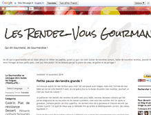Tablet Screenshot of lesrendezvousgourmands.blogspot.com