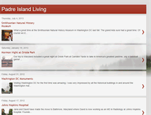 Tablet Screenshot of padreislandliving.blogspot.com