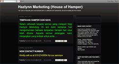 Desktop Screenshot of hazlynnmarketinghouseofhamper.blogspot.com