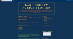 Desktop Screenshot of lakecountypoliceblotter.blogspot.com