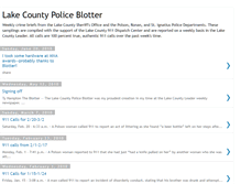 Tablet Screenshot of lakecountypoliceblotter.blogspot.com