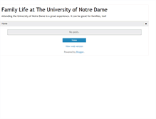 Tablet Screenshot of notredamefamilylife.blogspot.com