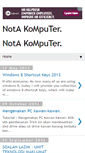 Mobile Screenshot of notakomputer.blogspot.com