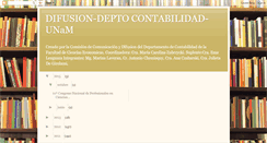 Desktop Screenshot of difusion-deptocontabilidad.blogspot.com