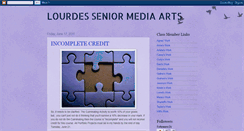 Desktop Screenshot of lourdesseniormediaarts.blogspot.com