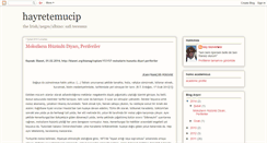 Desktop Screenshot of hayretemucip.blogspot.com