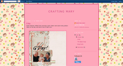 Desktop Screenshot of craftingmary.blogspot.com