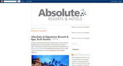 Desktop Screenshot of absoluteresortsandhotels.blogspot.com