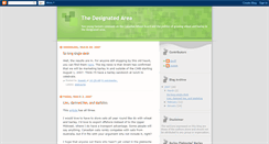 Desktop Screenshot of designatedarea.blogspot.com
