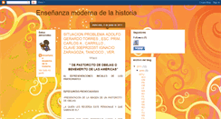 Desktop Screenshot of enseanzamodernadelahistoria.blogspot.com