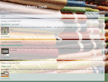 Tablet Screenshot of mistressofthemessydesk.blogspot.com