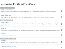 Tablet Screenshot of informationformoms.blogspot.com