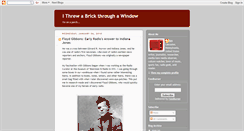 Desktop Screenshot of brickthroughwindow.blogspot.com