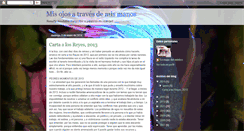 Desktop Screenshot of misojosatravesdemismanos.blogspot.com
