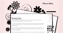 Desktop Screenshot of ficadica.blogspot.com