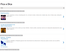Tablet Screenshot of ficadica.blogspot.com