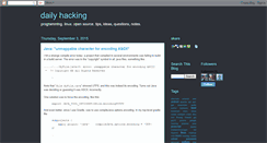 Desktop Screenshot of daily-hacking.blogspot.com