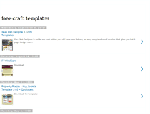 Tablet Screenshot of free-craft-templates.blogspot.com