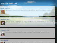 Tablet Screenshot of marciasmemories.blogspot.com