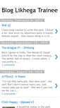 Mobile Screenshot of bloglikhegatrainee.blogspot.com