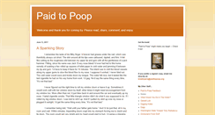 Desktop Screenshot of paidtopoop.blogspot.com