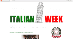 Desktop Screenshot of italianweek2011.blogspot.com