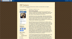 Desktop Screenshot of dkventures.blogspot.com