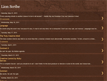 Tablet Screenshot of lionscribe.blogspot.com