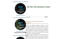 Desktop Screenshot of best-mesothelioma-article.blogspot.com