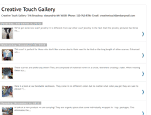Tablet Screenshot of creativetouchgallery.blogspot.com