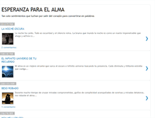 Tablet Screenshot of esperanzaparaelalma.blogspot.com