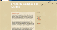 Desktop Screenshot of breathingexercisesforasthma.blogspot.com