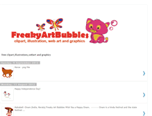 Tablet Screenshot of freakyartbubbles.blogspot.com