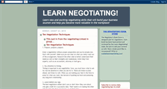 Desktop Screenshot of learnnegotiating.blogspot.com