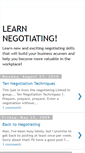 Mobile Screenshot of learnnegotiating.blogspot.com