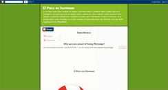 Desktop Screenshot of elperueshermoso.blogspot.com