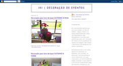 Desktop Screenshot of iki-decoracao-eventos.blogspot.com