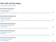 Tablet Screenshot of kid-craft-activity.blogspot.com