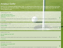 Tablet Screenshot of amateurgolfer.blogspot.com