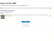 Tablet Screenshot of mountofthelord.blogspot.com