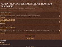 Tablet Screenshot of karnatakaprimaryteacherstransfers.blogspot.com