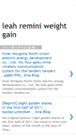 Mobile Screenshot of leahreminiweightgain.blogspot.com