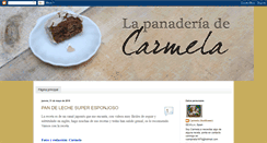 Desktop Screenshot of lapanaderiadecarmela.blogspot.com