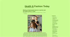 Desktop Screenshot of healthfashiontoday.blogspot.com