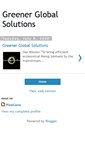 Mobile Screenshot of greenerglobalsolutions.blogspot.com