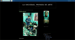 Desktop Screenshot of lasociedadprivadadearte.blogspot.com