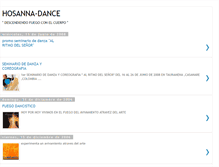 Tablet Screenshot of hosanna-dance.blogspot.com