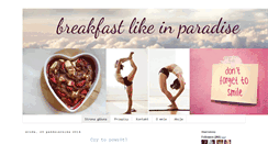 Desktop Screenshot of breakfasthappiness.blogspot.com